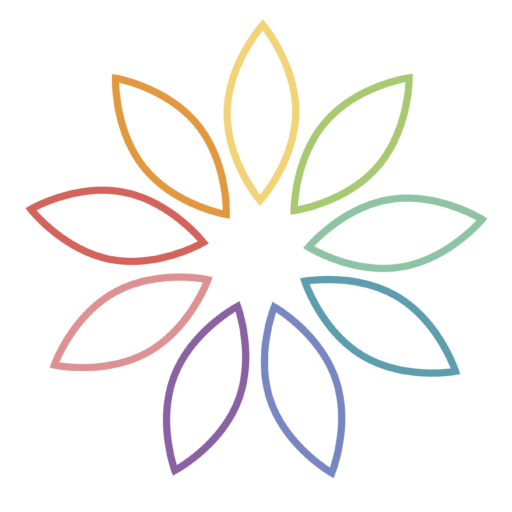Logo of colorful leaves