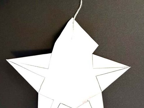 Folded white star